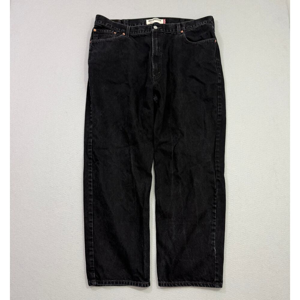 Vintage Levis 550 Jeans Men's 42x30 Black Straight Fit Western y2k 2000s Cowboy